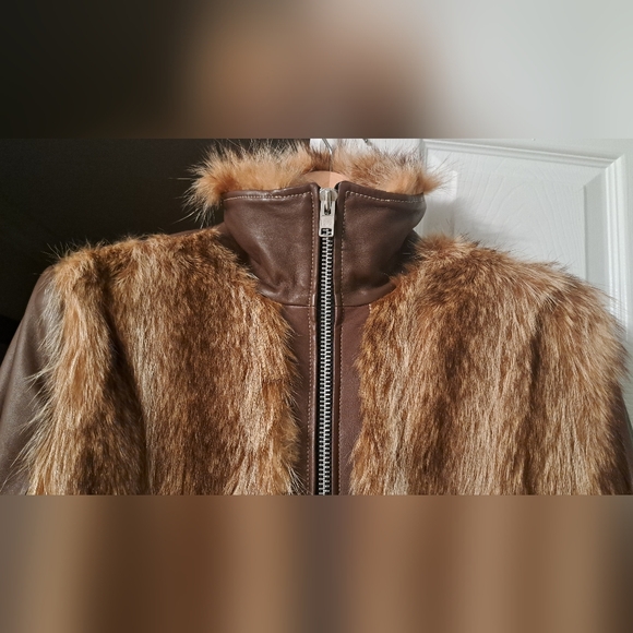 Genuine Leather & Fur Jacket. Custom-made in Canada. - Picture 6 of 14